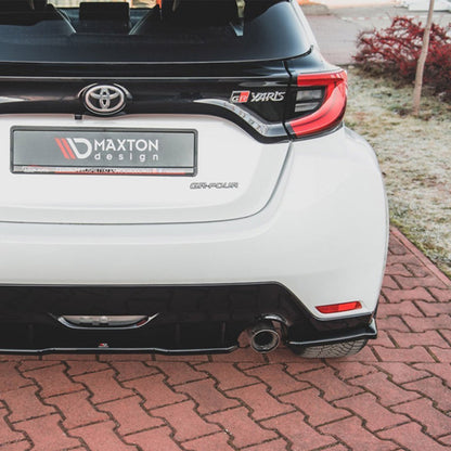 Maxton Design Toyota GR Yaris V1 Rear Side Splitters In Gloss Black (Mk4)