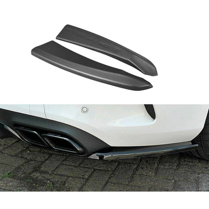 Maxton Design Rear Side Splitters for Mercedes C 205 63 AMG Coupe (2016-2018) in Gloss Black