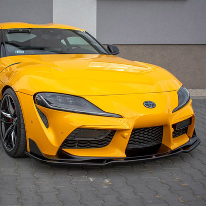Maxton Design Toyota Supra Mk5 V2 Front Splitter In Gloss Black (A90)