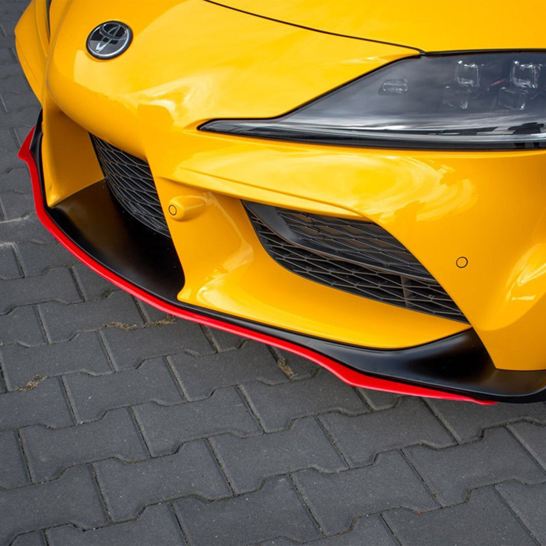 Maxton Design Toyota Supra Mk5 V3 Front Splitter In Gloss Black (A90)