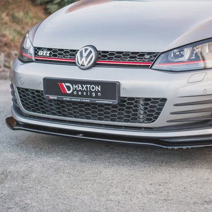 Maxton Design Volkswagen Golf GTI V2 Front Splitter In Gloss Black (Mk7)