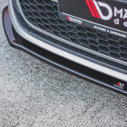 Maxton Design Volkswagen Golf GTI V2 Front Splitter In Gloss Black (Mk7)