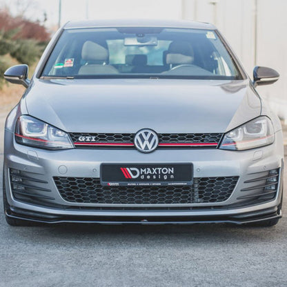Maxton Design Volkswagen Golf GTI V2 Front Splitter In Gloss Black (Mk7)