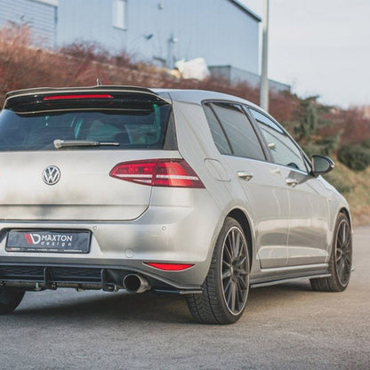 Maxton Design Volkswagen Golf GTI V2 Side Skirts In Gloss Black (Mk7)