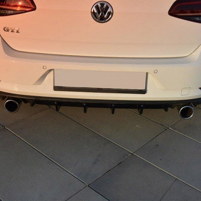 Maxton Design Volkswagen Golf GTI Rear Diffuser In Gloss Black (Mk7.5)