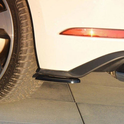 Maxton Design Volkswagen Golf GTI Rear Side Splitters In Gloss Black (Mk7.5)
