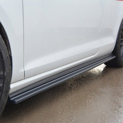 Maxton Design Volkswagen Golf GTI Side Skirts In Gloss Black (Mk7/7.5)