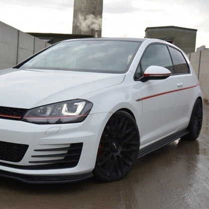 Maxton Design Volkswagen Golf GTI Side Skirts In Gloss Black (Mk7/7.5)