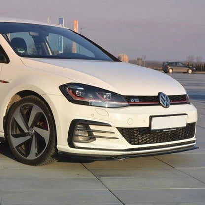 Maxton Design Volkswagen Golf GTI V2 Front Splitter In Gloss Black (Mk7.5)