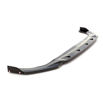 Maxton Design Volkswagen Golf GTI/R-Line V2 Front Splitter With Flaps In Gloss Black (Mk8)