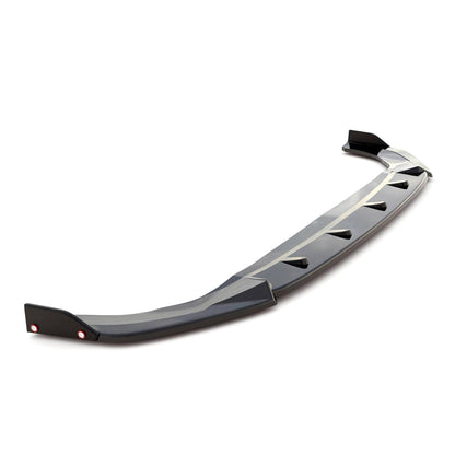 Maxton Design Volkswagen Golf GTI/R-Line V3 Front Splitter With Flaps In Gloss Black (Mk8)