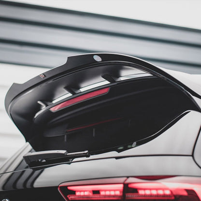 Maxton Design Volkswagen Golf R Performance/GTI Clubsport V2 Rear Spoiler Cap In Gloss Black (Mk8)