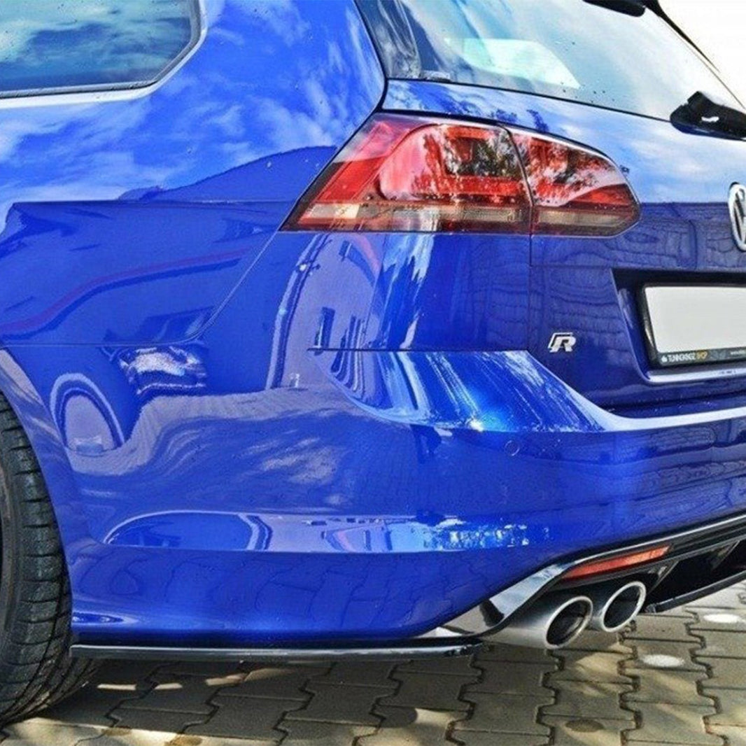 Maxton Design Volkswagen Golf R Estate Rear Side Splitters In Gloss Black (Mk7)