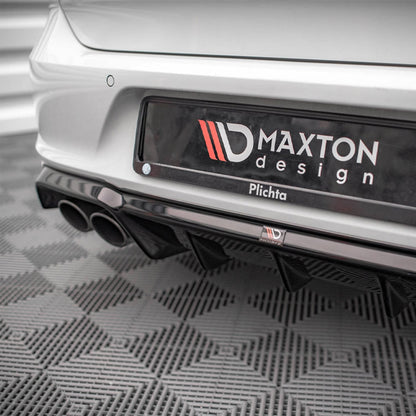 Maxton Design Volkswagen Golf R Rear Diffuser In Gloss Black (Mk7)