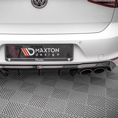 Maxton Design Volkswagen Golf R Rear Diffuser In Gloss Black (Mk7)