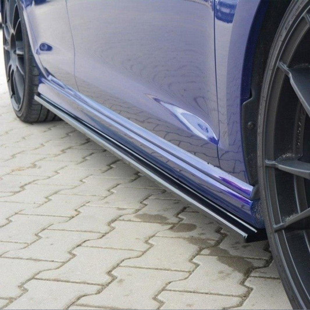 Maxton Design Volkswagen Golf R Side Skirts In Gloss Black (Mk7)