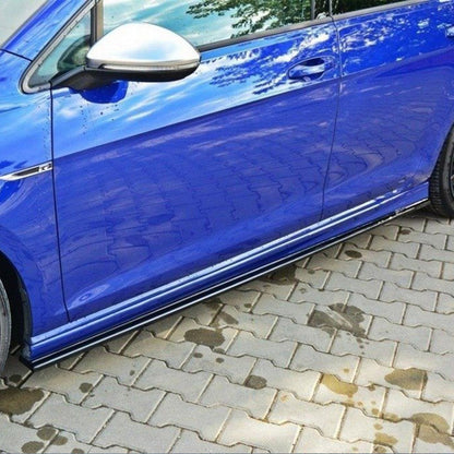 Maxton Design Volkswagen Golf R Side Skirts In Gloss Black (Mk7)