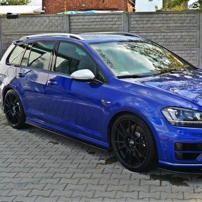 Maxton Design Volkswagen Golf R Side Skirts In Gloss Black (Mk7)