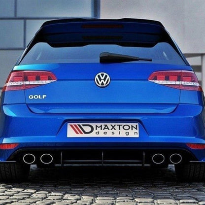 Maxton Design Volkswagen Golf R Rear Diffuser & Rear Side Splitters In Black (Mk7)