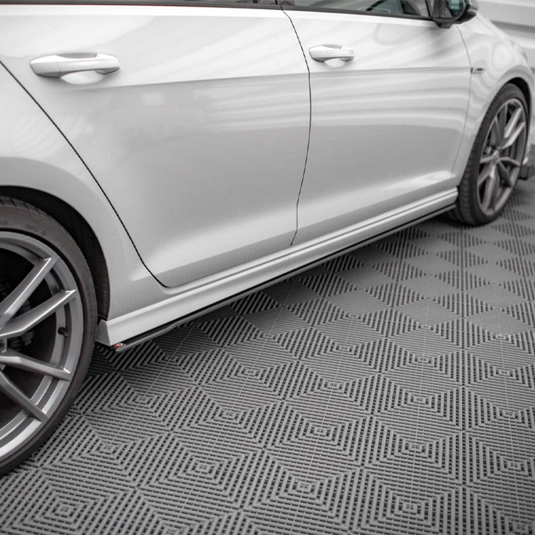 Maxton Design Volkswagen Golf R Street Pro Side Skirts In Black (Mk7)