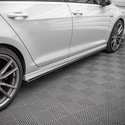 Maxton Design Volkswagen Golf R Street Pro Side Skirts In Black (Mk7)