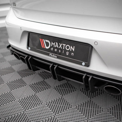 Maxton Design Volkswagen Golf R Street Pro Rear Diffuser In Black (Mk7)