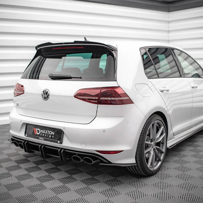 Maxton Design Volkswagen Golf R Street Pro Rear Diffuser In Black (Mk7)