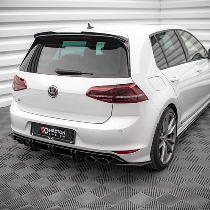 Maxton Design Volkswagen Golf R Street Pro Rear Side Splitters In Black (Mk7)