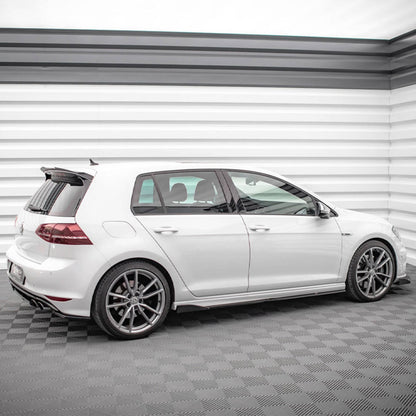 Maxton Design Volkswagen Golf R V2 Side Skirts In Gloss Black (Mk7)