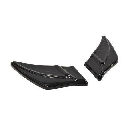 Maxton Design Volkswagen Golf R V2 Rear Side Splitters In Gloss Black (Mk7)