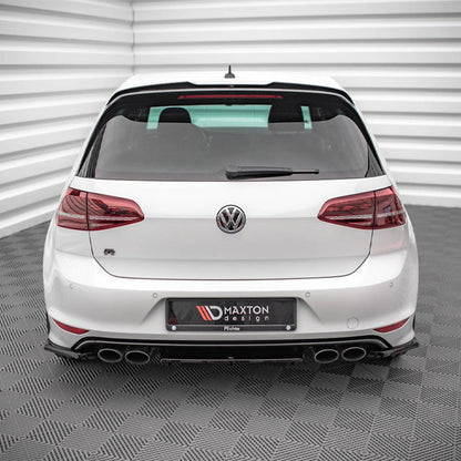 Maxton Design Volkswagen Golf R V3 Rear Side Splitters In Gloss Black (Mk7)