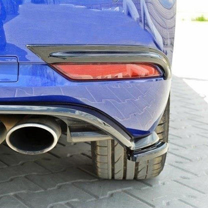 Maxton Design Volkswagen Golf R Rear Side Splitters In Gloss Black (Mk7.5)