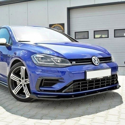Maxton Design Volkswagen Golf R V1 Front Splitter In Gloss Black (Mk7.5)