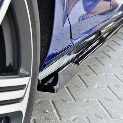 Maxton Design Volkswagen Golf R V1 Side Skirts In Gloss Black (Mk7.5)