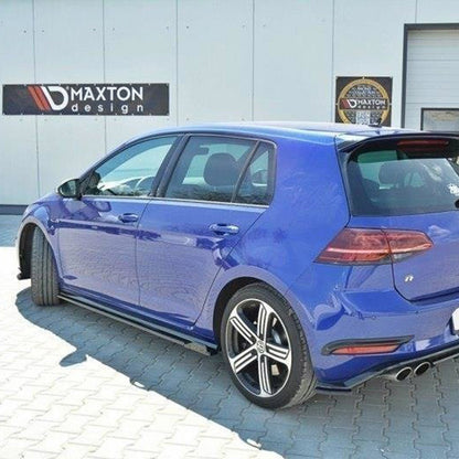 Maxton Design Volkswagen Golf R V1 Side Skirts In Gloss Black (Mk7.5)