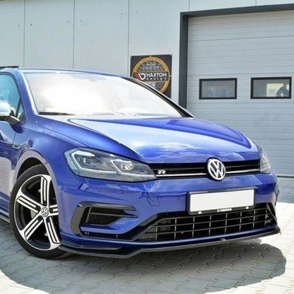 Maxton Design Volkswagen Golf R V3 Front Splitter In Gloss Black (Mk7.5)