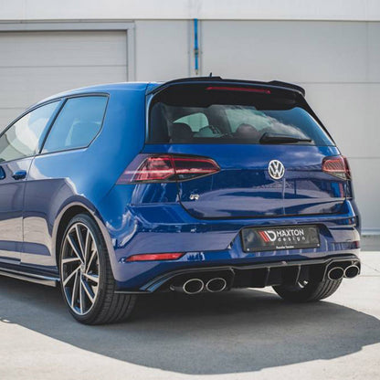 Maxton Design Volkswagen Golf R V3 Rear Diffuser In Gloss Black (Mk7.5)