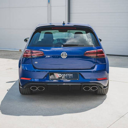 Maxton Design Volkswagen Golf R V3 Rear Diffuser In Gloss Black (Mk7.5)