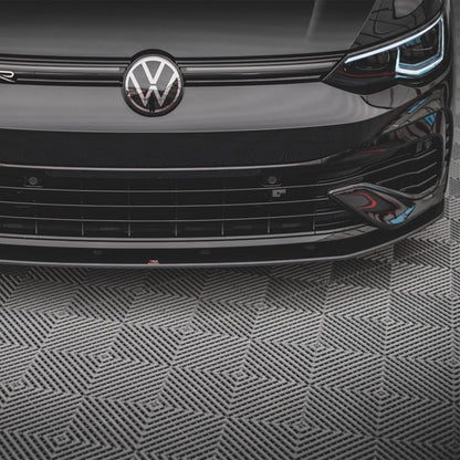 Maxton Design Volkswagen Golf R Street Pro Front Splitter In Black (Mk8)