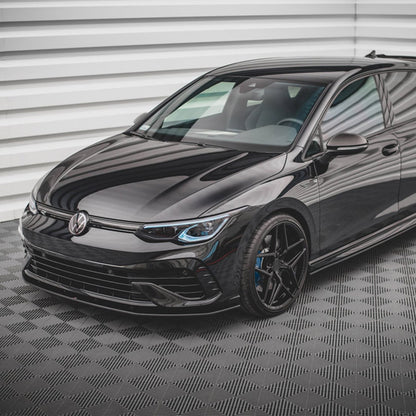 Maxton Design Volkswagen Golf R Street Pro Front Splitter In Black (Mk8)