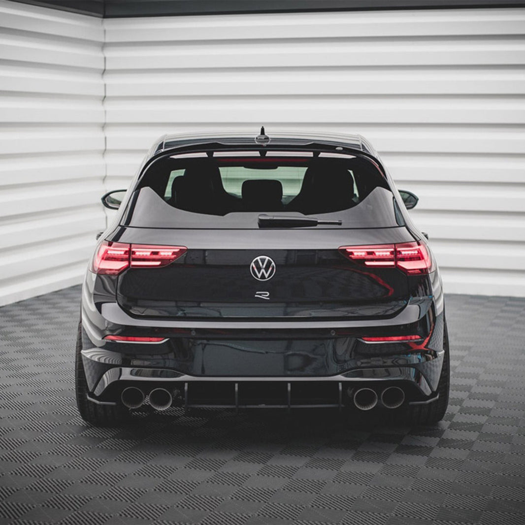 Maxton Design Volkswagen Golf R Street Pro Rear Diffuser In Black (Mk8)