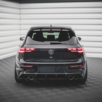 Maxton Design Volkswagen Golf R Street Pro Rear Diffuser In Black (Mk8)