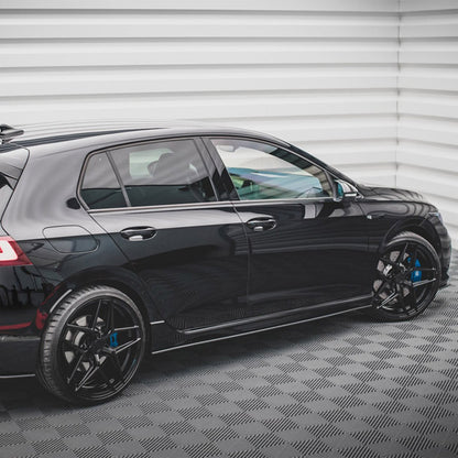 Maxton Design Volkswagen Golf R Street Pro Side Skirts In Black (Mk8)