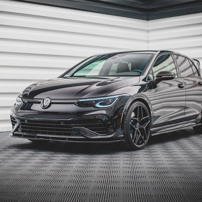 Maxton Design Volkswagen Golf R V1 Front Splitter In Gloss Black (Mk8)