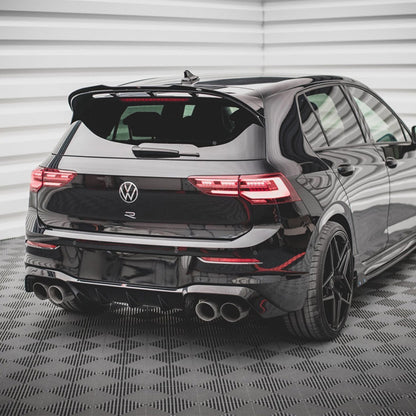 Maxton Design Volkswagen Golf R V1 Rear Diffuser In Gloss Black (Mk8)