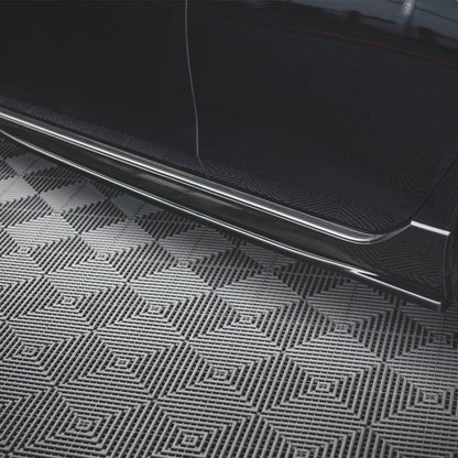 Maxton Design Volkswagen Golf R V1 Side Skirts In Gloss Black (Mk8)