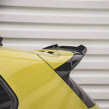 Maxton Design Volkswagen Golf R Performance/GTI Clubsport V1 Rear Spoiler Cap In Gloss Black (Mk8)
