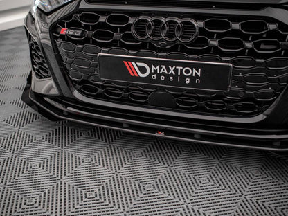 Maxton Front Flaps AUDI RS3 Sportback 8Y (2020-) in Black