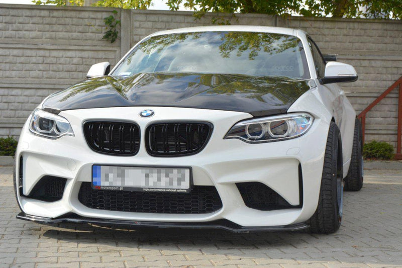 Maxton Front Splitter BMW M2 F87 (2016-) In Gloss Black