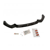 Maxton Front Splitter V1 BMW 1 F20/F21 M-Power Facelift (2015-19) In Gloss Black